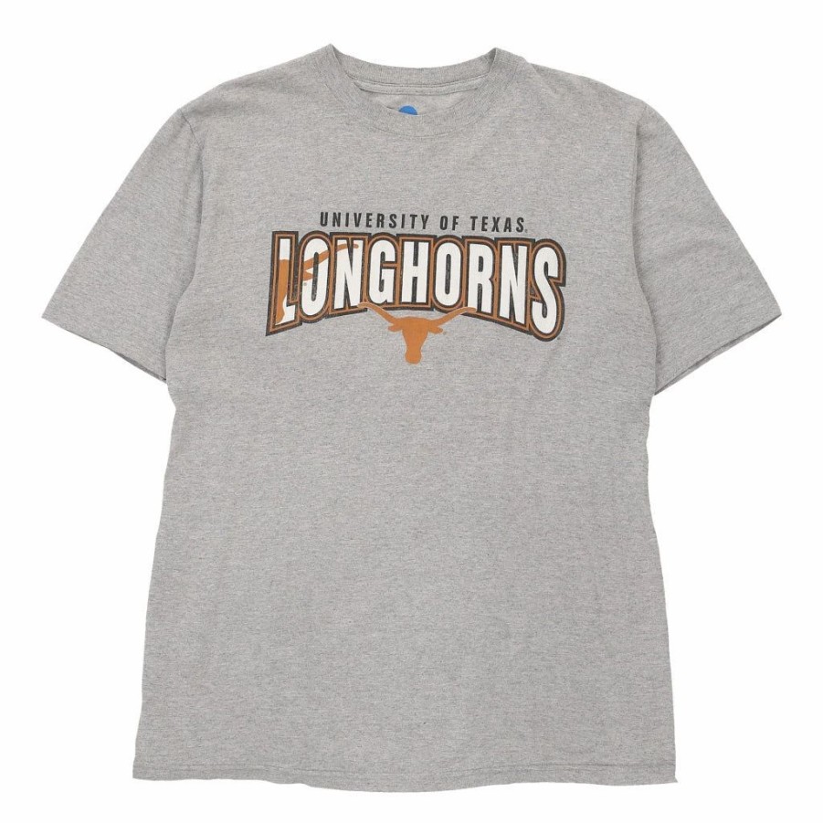 Vintage T-Shirts * | Vintage Texas Longhorns Ncaa T-Shirt Medium Grey Cotton