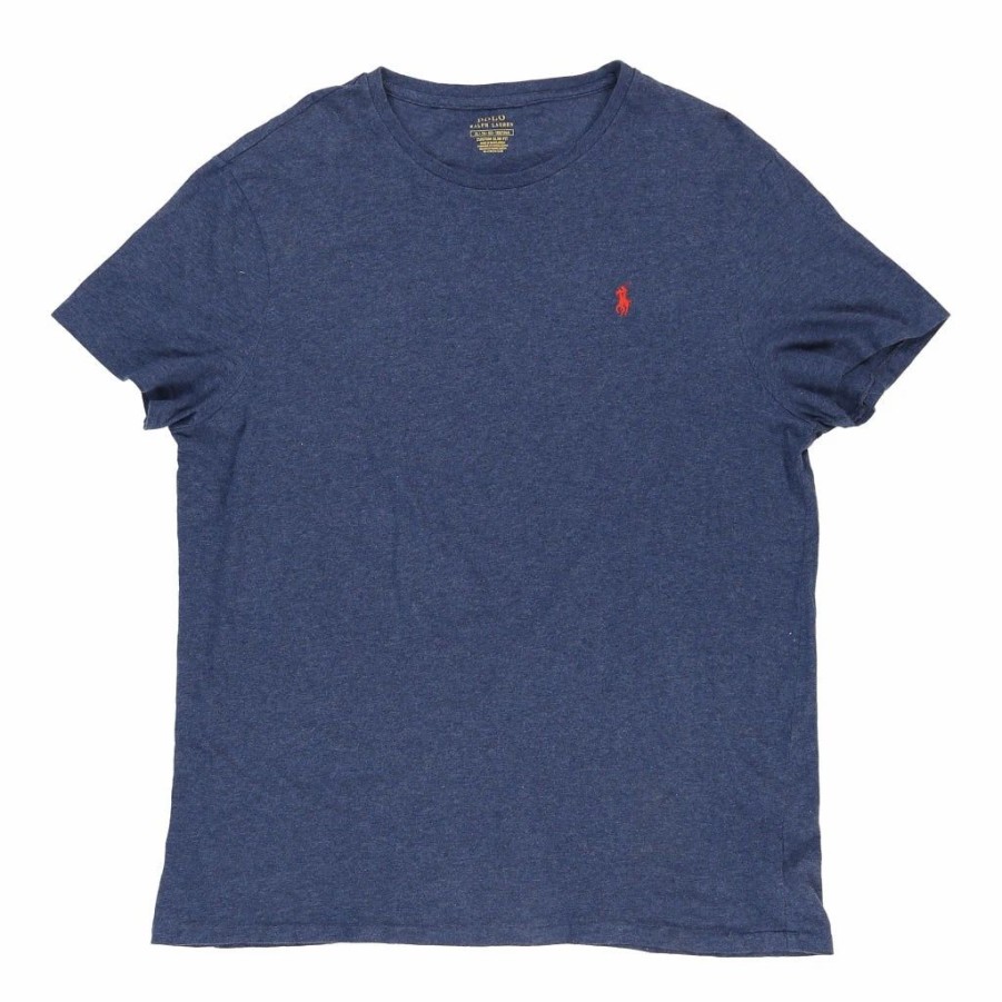 Vintage T-Shirts * | Vintage Ralph Lauren T-Shirt Xl Blue Cotton