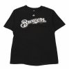 Vintage T-Shirts * | Vintage Brewers Majestic T-Shirt Medium Black Cotton