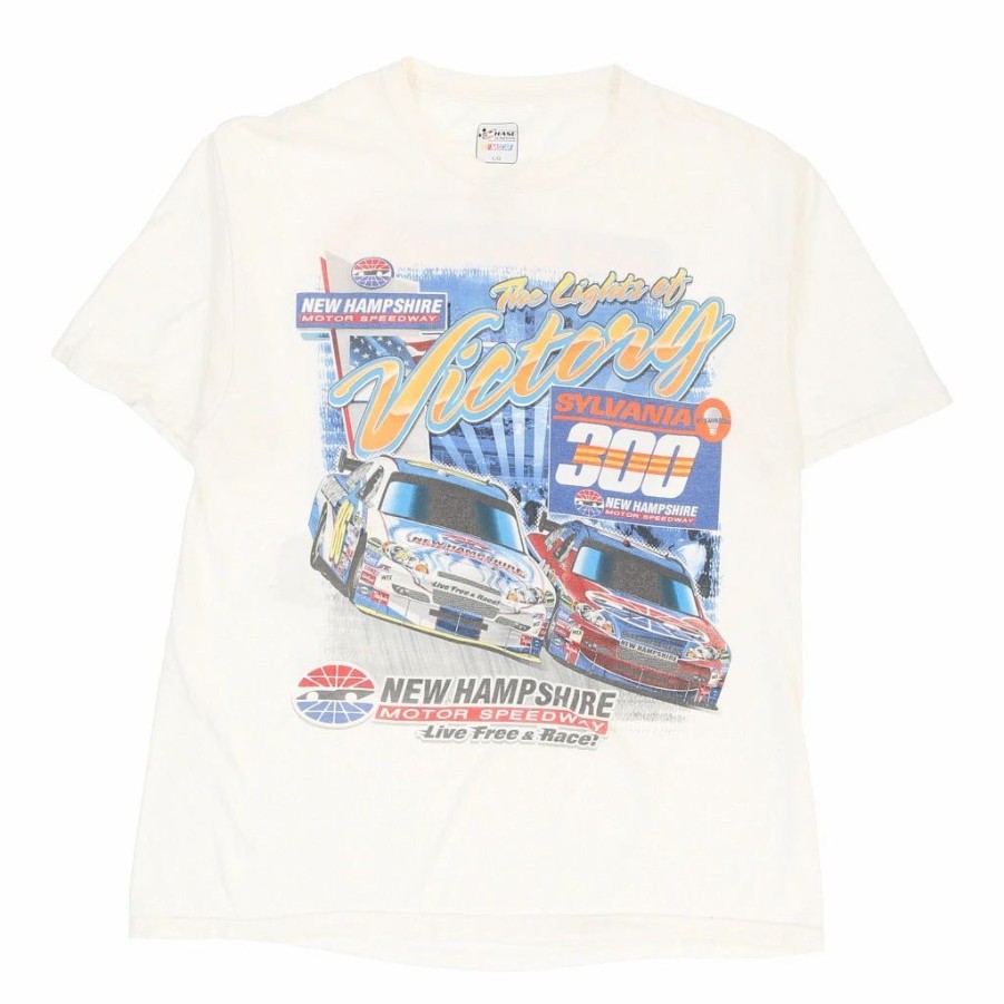 Vintage T-Shirts * | Vintage Sylvania 300 2008 Chase Authentics T-Shirt Large White Cotton