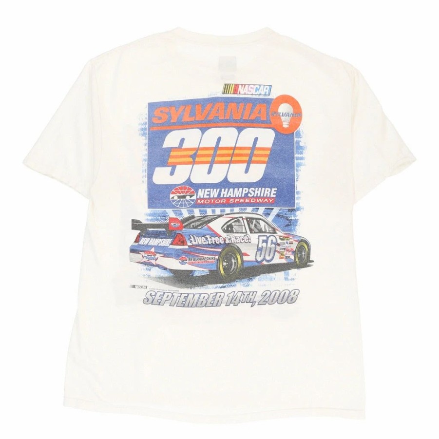 Vintage T-Shirts * | Vintage Sylvania 300 2008 Chase Authentics T-Shirt Large White Cotton