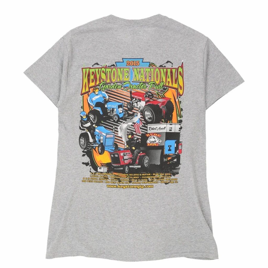 Vintage T-Shirts * | Pre-Loved Keystone Nationals 2015 Gildan T-Shirt Small Grey Cotton