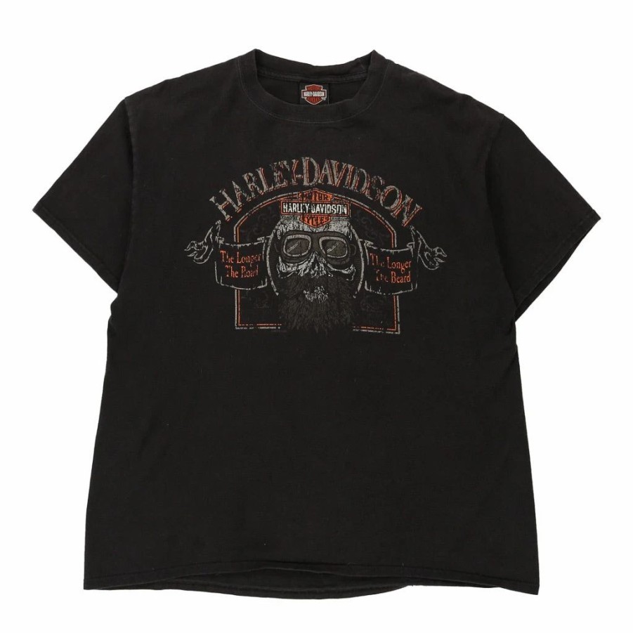 Vintage T-Shirts * | Vintage Shiawassee Birch Run, Michigan 2015 Harley Davidson T-Shirt Large Black Cotton