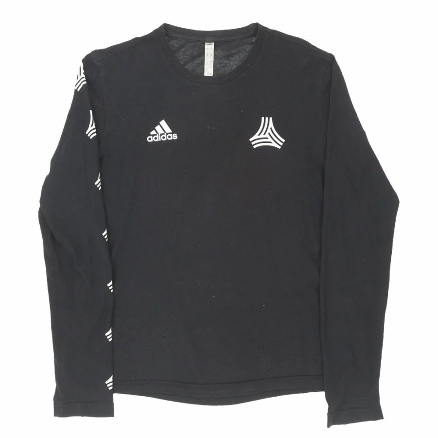 Vintage T-Shirts * | Vintage Adidas Long Sleeve T-Shirt Xs Black Cotton