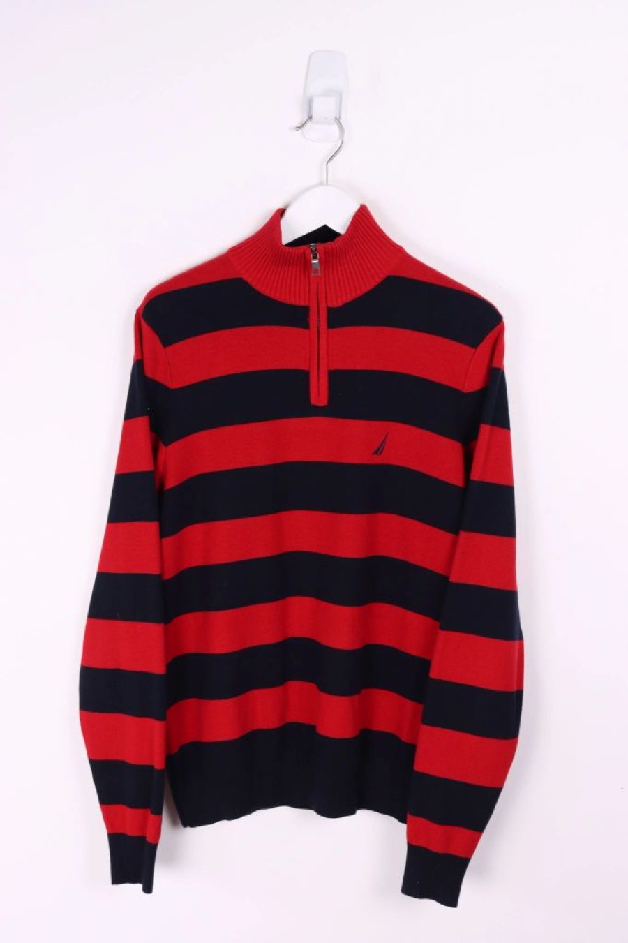 1/4 Zip Sweaters * | Restated Vintage Vintage Nautica 1/4 Zip Sweater Medium