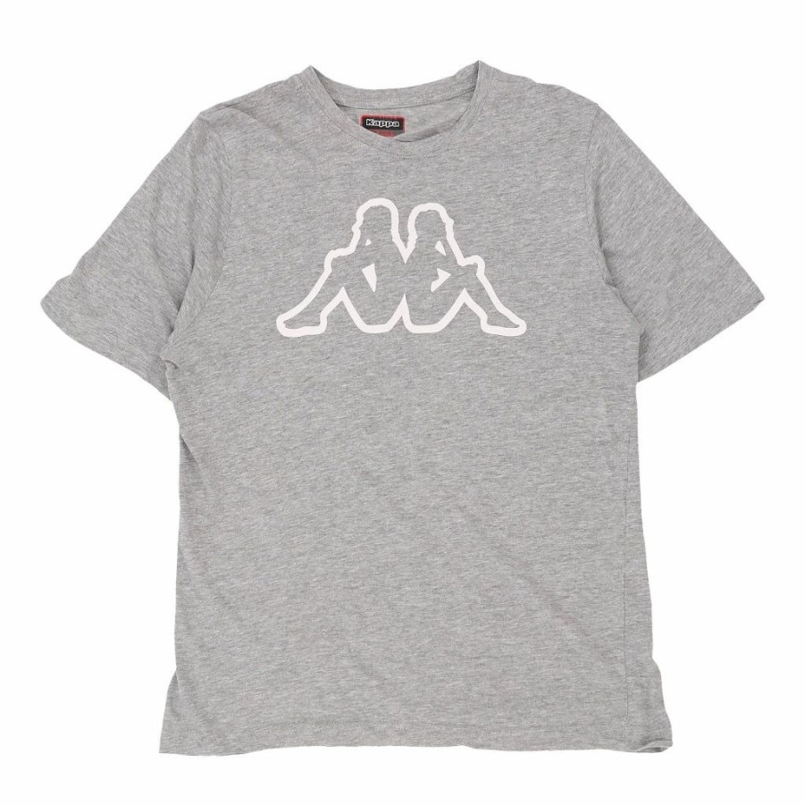 Vintage T-Shirts * | Vintage Kappa T-Shirt Small Grey Cotton