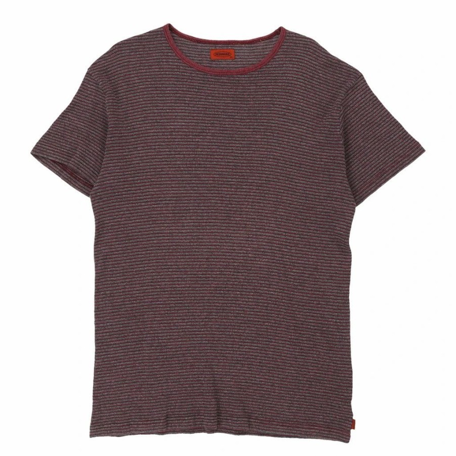 Vintage T-Shirts * | Vintage Missoni T-Shirt Xl Red Cotton