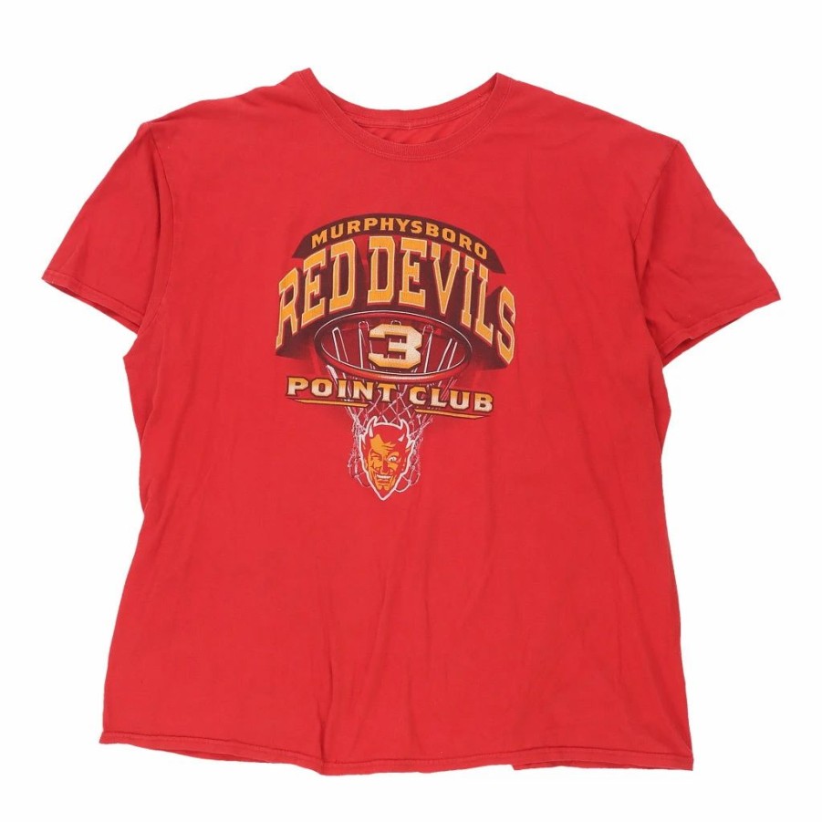 Vintage T-Shirts * | Vintage Murphysboro Red Devils Unbranded T-Shirt Medium Red Cotton