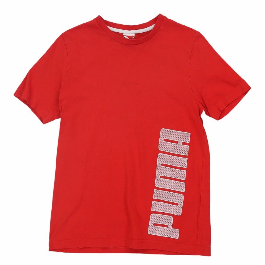 Vintage T-Shirts * | Vintage Puma T-Shirt 2Xl Red Cotton