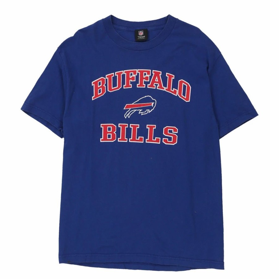 Vintage T-Shirts * | Vintage Buffalo Bills Nfl T-Shirt Large Blue Cotton