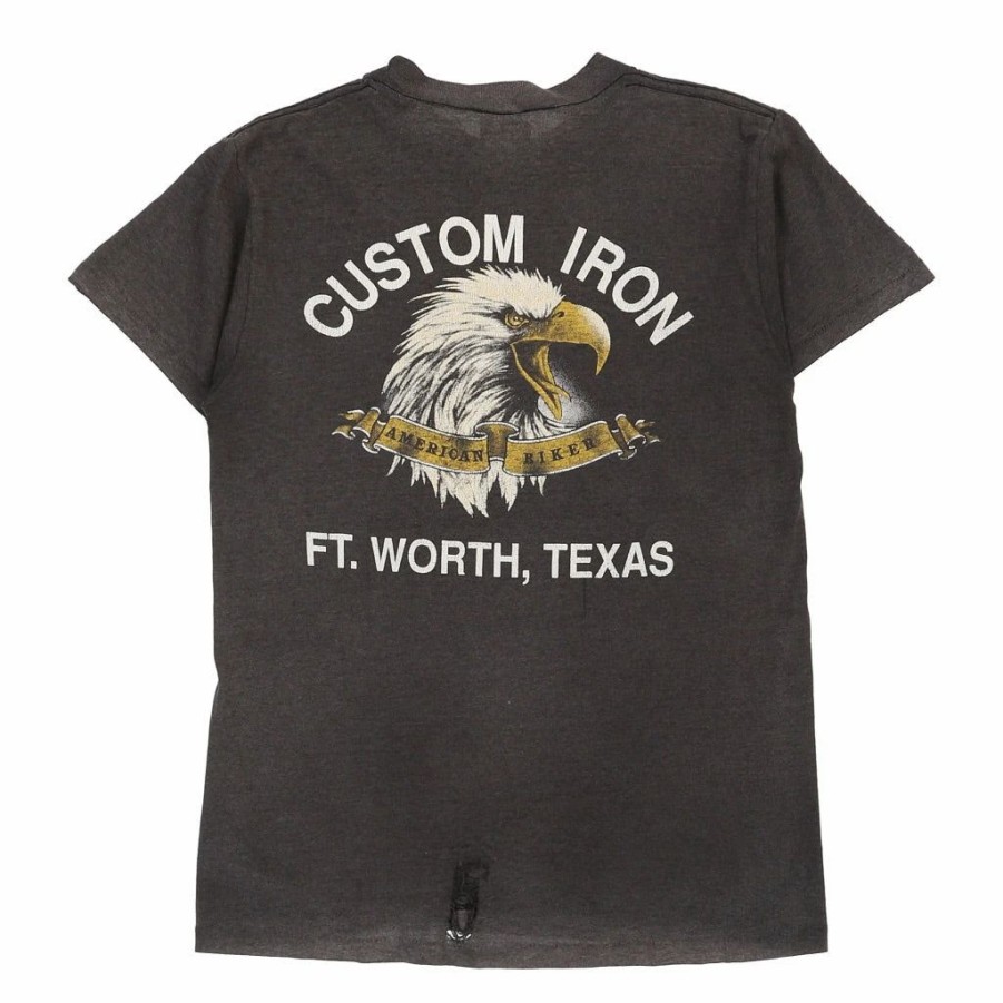 Vintage T-Shirts * | Vintage Fort Worth, Texas Harley Davidson T-Shirt Medium Grey Cotton