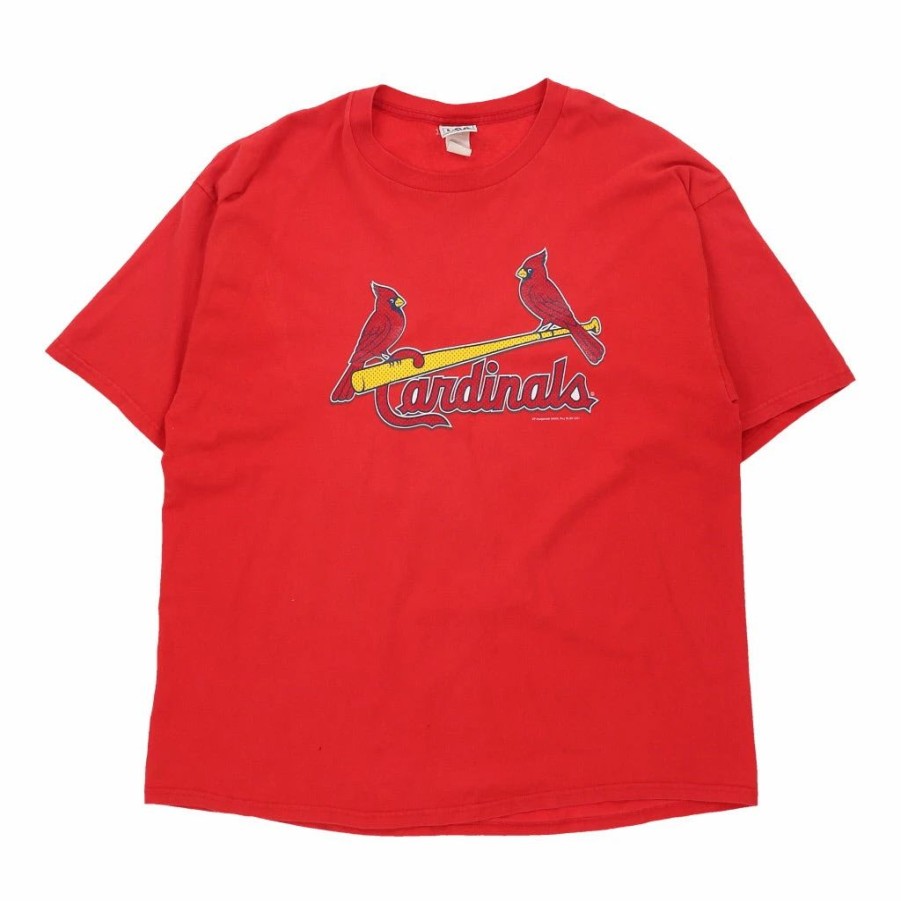 Vintage T-Shirts * | Vintage St. Louis Cardinals Lee T-Shirt 2Xl Red Cotton