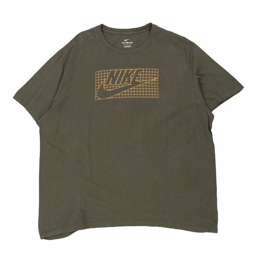 Vintage T-Shirts * | Vintage Nike T-Shirt 2Xl Green Cotton