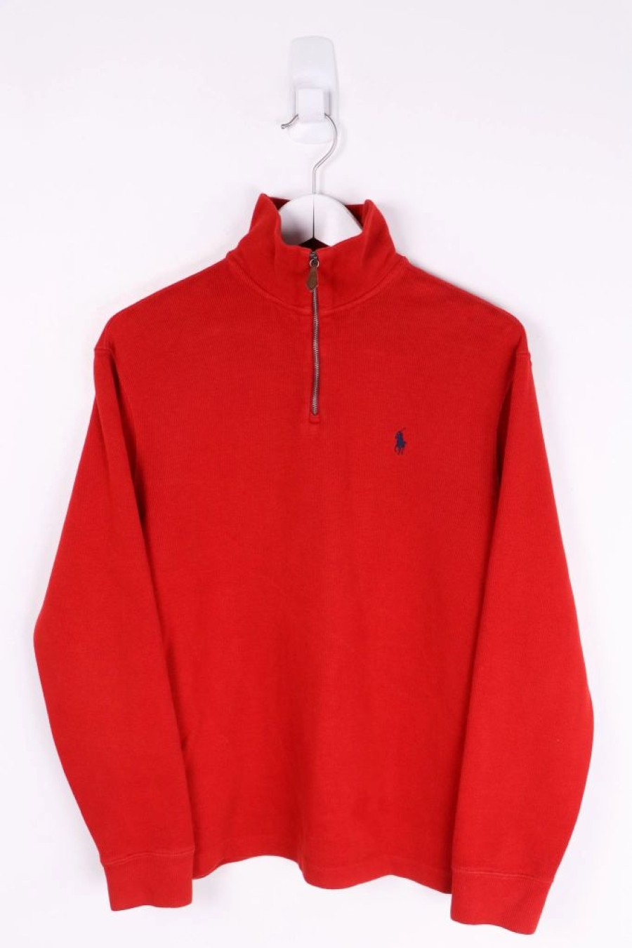 1/4 Zip Sweaters * | Restated Vintage Vintage Ralph Lauren Polo 1/4 Zip Sweater Medium