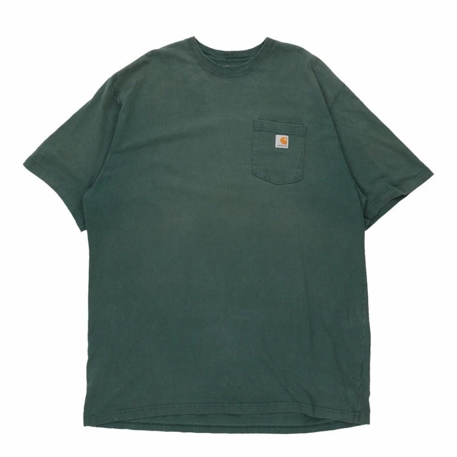 Vintage T-Shirts * | Vintage Carhartt T-Shirt 2Xl Green Cotton