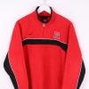 1/4 Zip Sweaters * | Restated Vintage Vintage Nike Nebraska 1/4 Zip Fleece Small