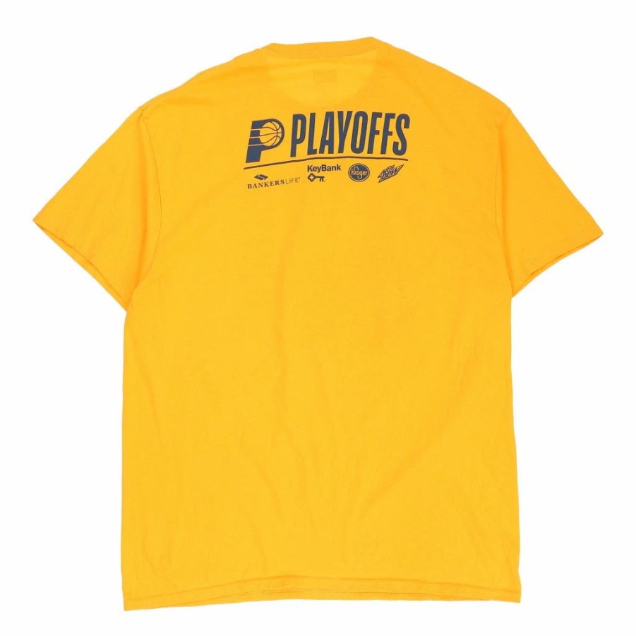 Vintage T-Shirts * | Vintage Indiana Pacers Main Gate T-Shirt Xl Yellow Cotton