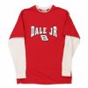 Vintage T-Shirts * | Vintage Dale Jr #8 Chase Authentics Long Sleeve T-Shirt Large Red Cotton