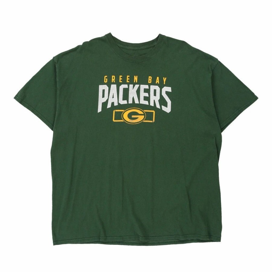 Vintage T-Shirts * | Vintage Green Bay Packers Nfl T-Shirt 2Xl Green Cotton