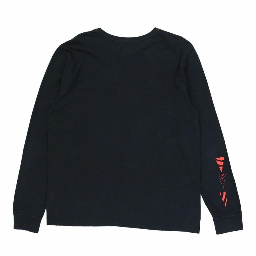 Vintage T-Shirts * | Vintage Nike Long Sleeve T-Shirt Large Black Cotton