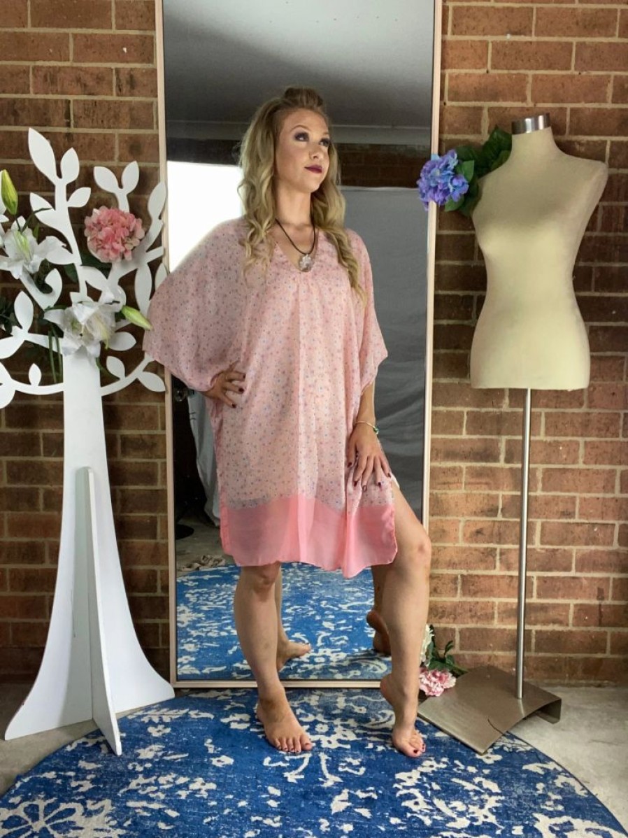 Mum Friendly * | Saige Kaftan Loose Throw Over Long Tops 3 Colours