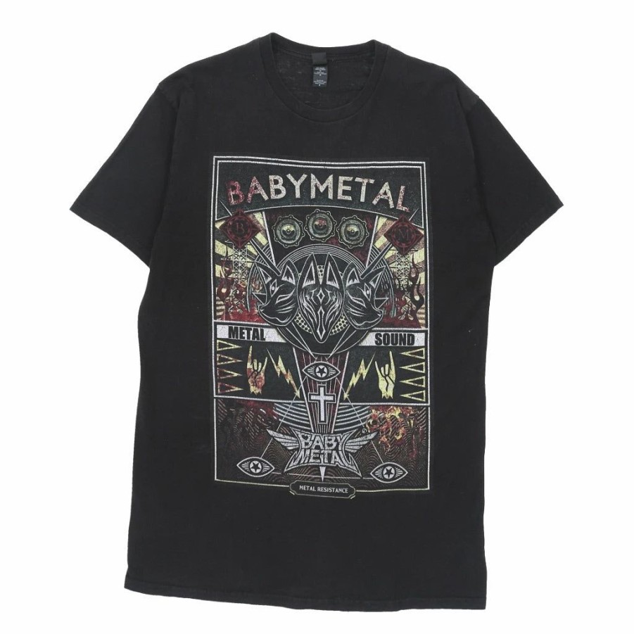 Vintage T-Shirts * | Vintage Babymetal 2018 Tour Tultex T-Shirt Medium Black Cotton