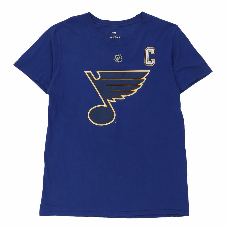 Vintage T-Shirts * | Vintage St. Louis Blues Fanatics T-Shirt Medium Blue Cotton