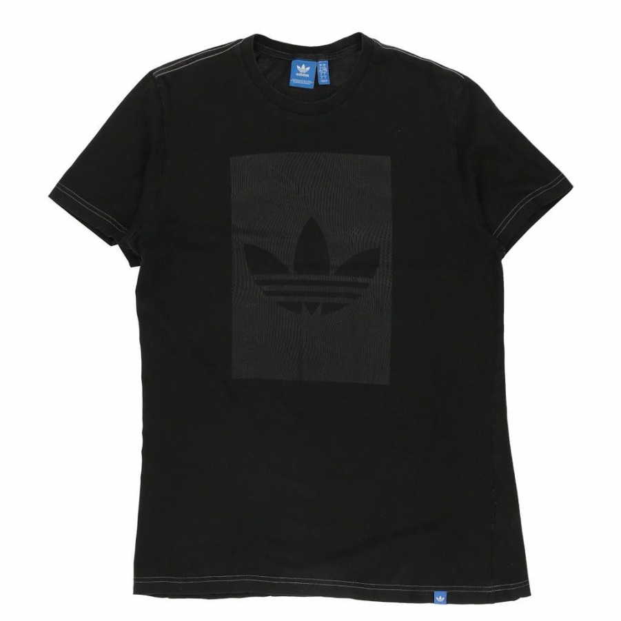 Vintage T-Shirts * | Vintage Adidas T-Shirt Large Black Cotton