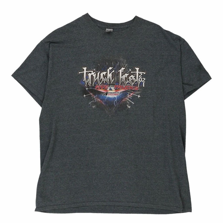 Vintage T-Shirts * | Pre-Loved Truck Fest 2021 Gildan T-Shirt Xl Grey Cotton