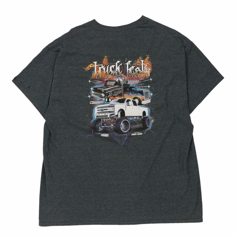 Vintage T-Shirts * | Pre-Loved Truck Fest 2021 Gildan T-Shirt Xl Grey Cotton