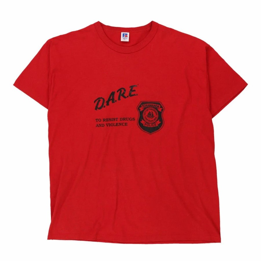 Vintage T-Shirts * | Vintage Dare Russell Athletic T-Shirt Xl Red Cotton