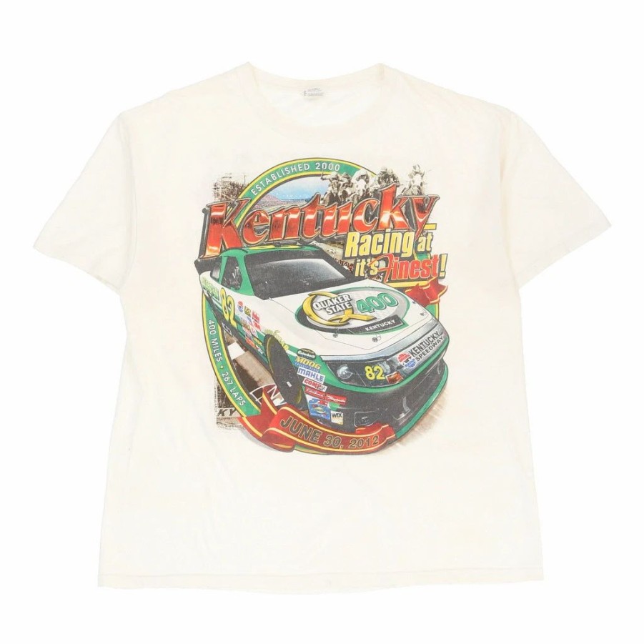 Vintage T-Shirts * | Vintage Quaker State 400 2012 Chase Authentics T-Shirt Xl White Cotton