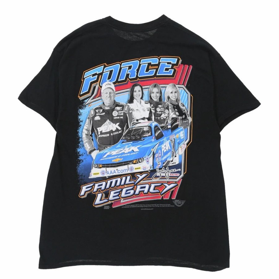 Vintage T-Shirts * | Vintage Nascar Gildan T-Shirt Large Black Cotton