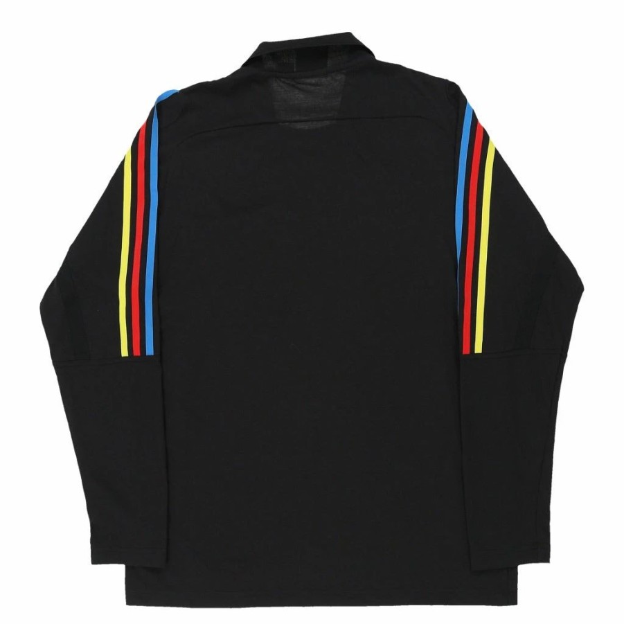 Vintage T-Shirts * | Vintage Oyster Adidas Long Sleeve T-Shirt Medium Black Cotton