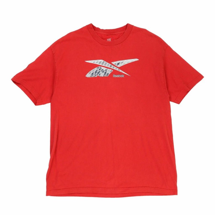 Vintage T-Shirts * | Vintage Reebok T-Shirt 2Xl Red Cotton