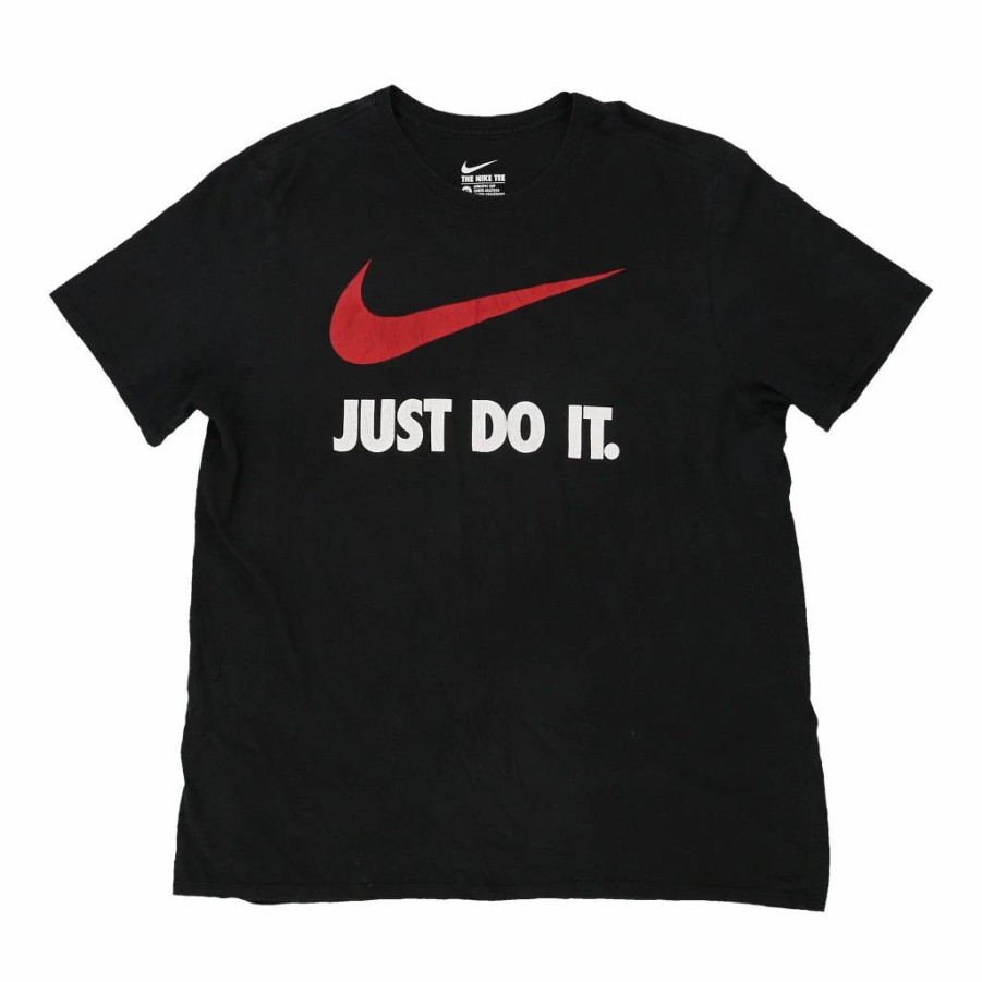 Vintage T-Shirts * | Vintage Nike T-Shirt Xl Black Cotton