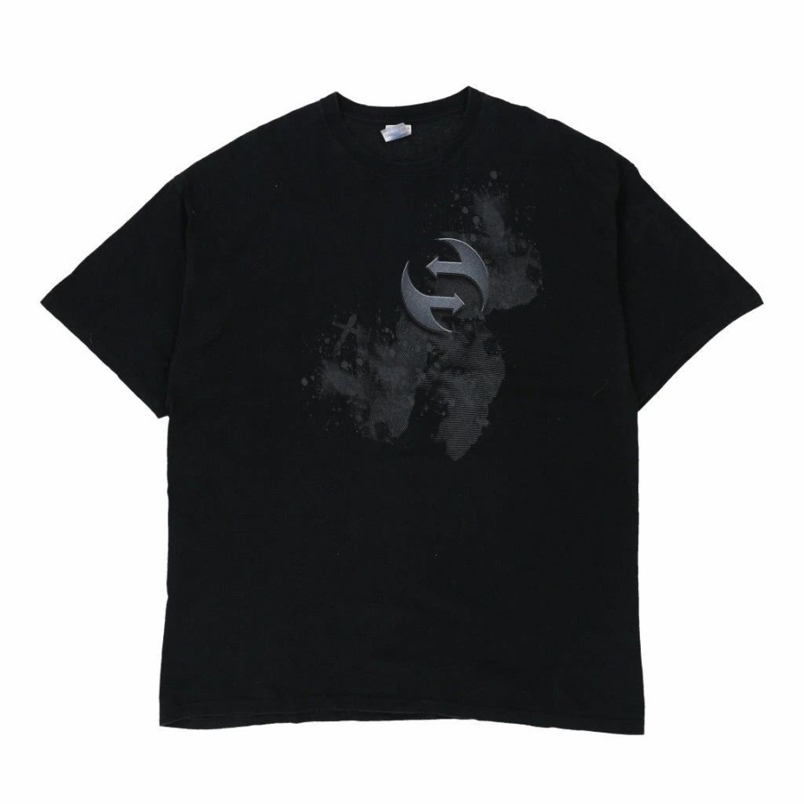 Vintage T-Shirts * | Vintage Gildan T-Shirt 2Xl Black Cotton