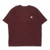 Vintage T-Shirts * | Vintage Carhartt T-Shirt 2Xl Burgundy Cotton