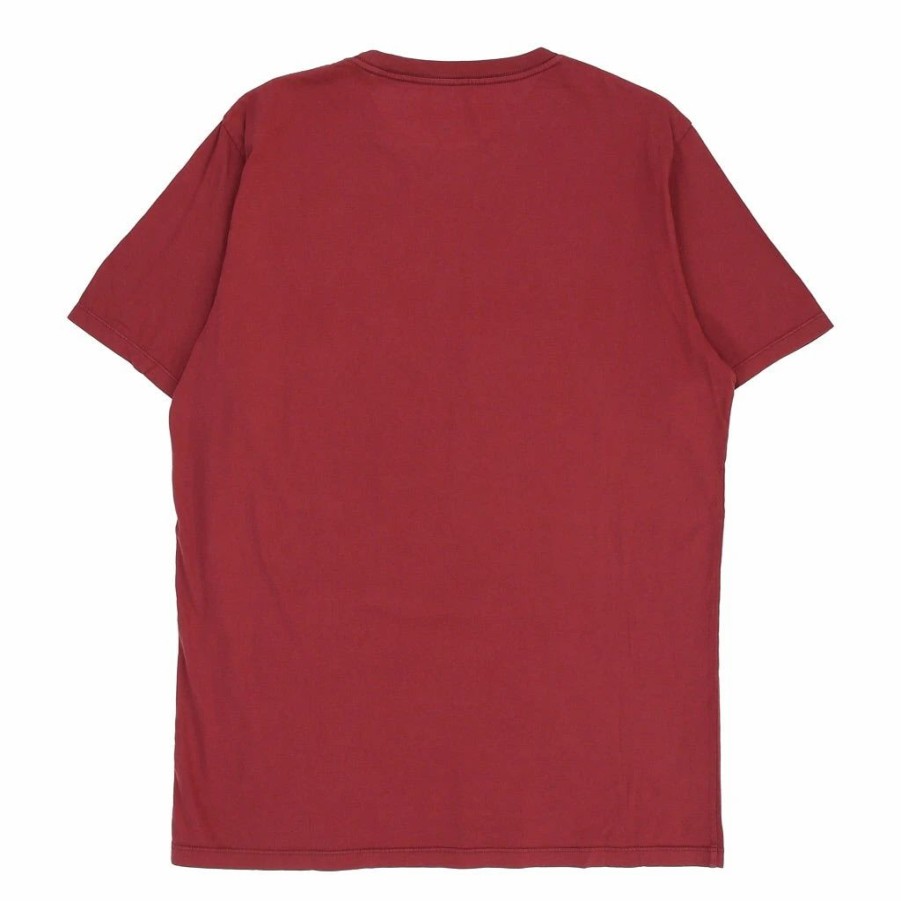 Vintage T-Shirts * | Vintage Napapijri T-Shirt Xl Burgundy Cotton