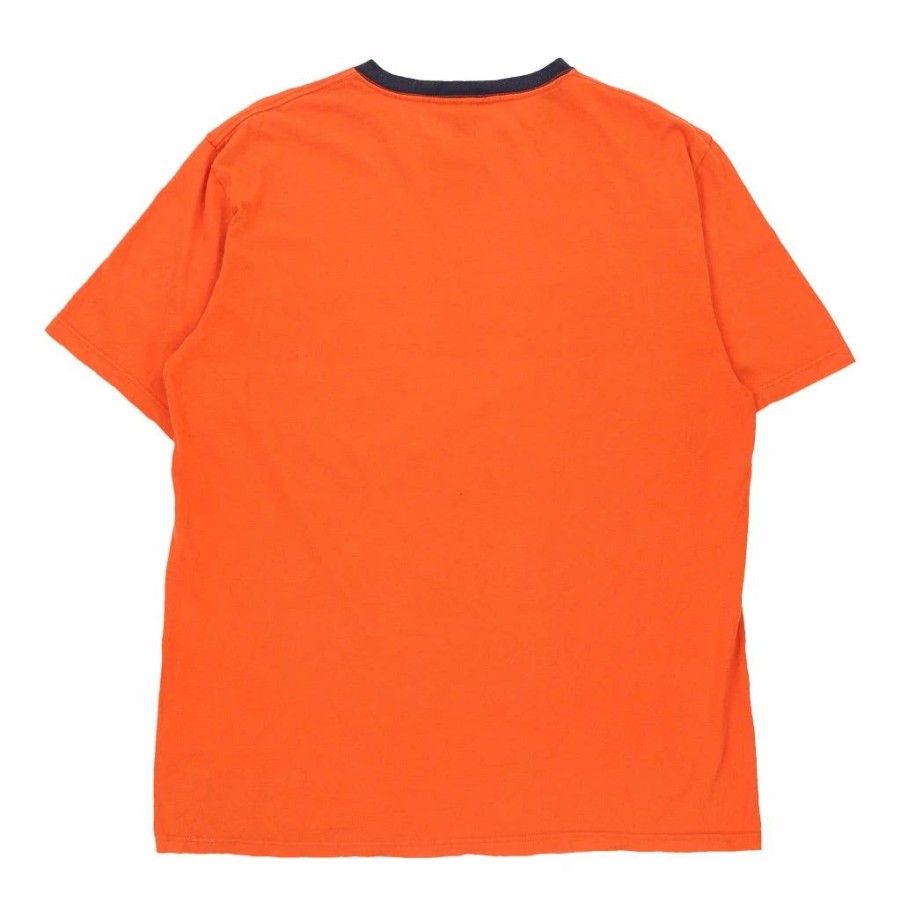 Vintage T-Shirts * | Vintage Nautica T-Shirt Medium Orange Cotton