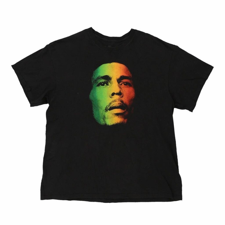 Vintage T-Shirts * | Vintage Bob Marley Zion T-Shirt Xl Black Cotton