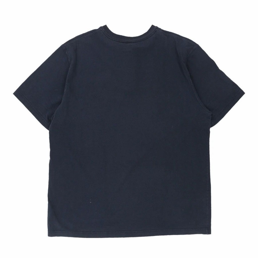 Vintage T-Shirts * | Vintage Carhartt T-Shirt Large Navy Cotton