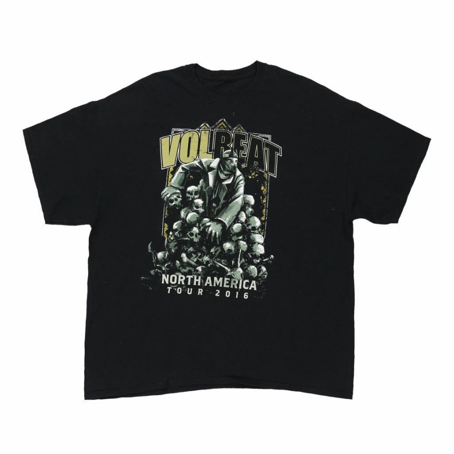 Vintage T-Shirts * | Vintage Volbeat North America Tour 2016 Unbranded T-Shirt 2Xl Black Cotton