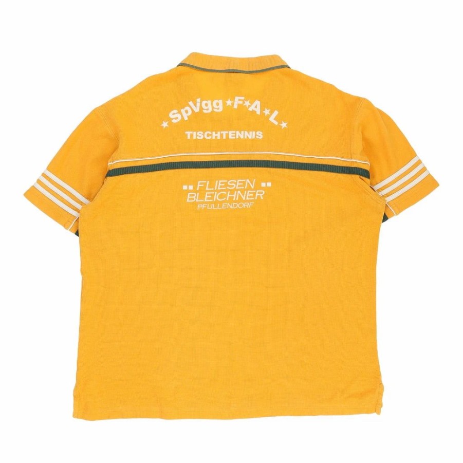 Vintage T-Shirts * | Vintage Adidas T-Shirt Large Yellow Cotton