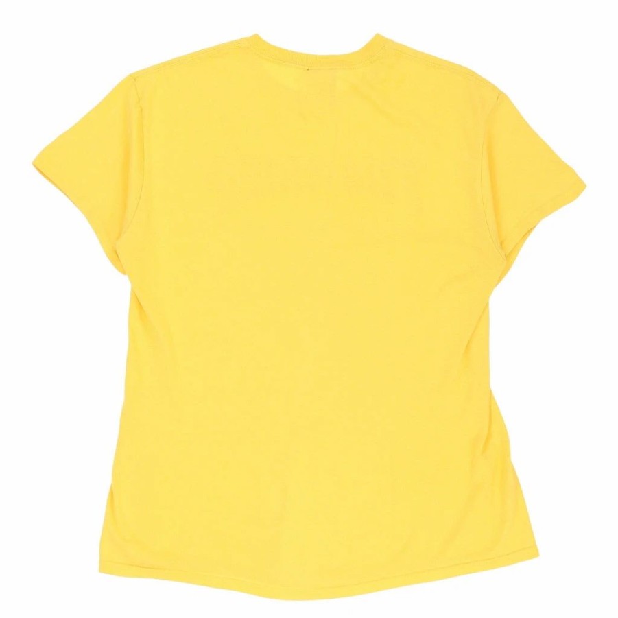 Vintage T-Shirts * | Vintage Thrasher T-Shirt Medium Yellow Cotton