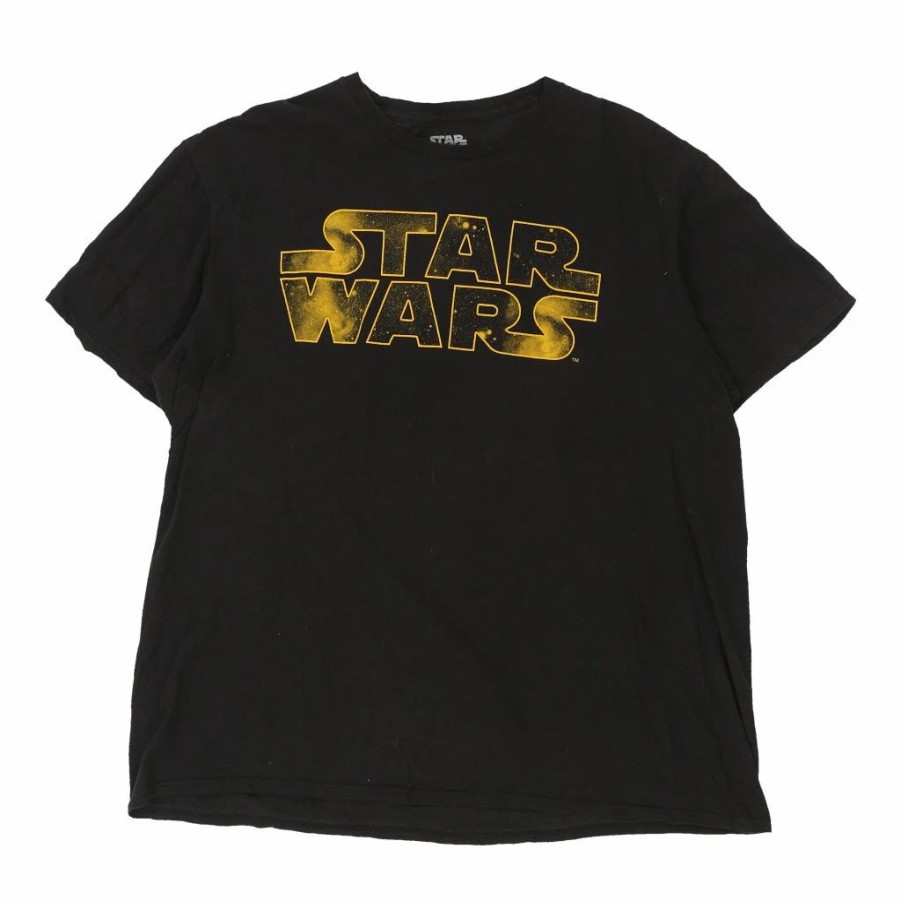 Vintage T-Shirts * | Vintage Star Wars T-Shirt Xl Black Cotton