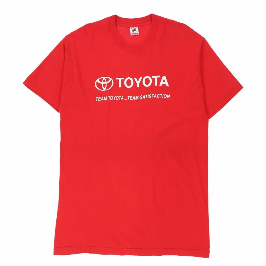 Vintage T-Shirts * | Vintage Toyota Fruit Of The Loom T-Shirt Xl Red Cotton