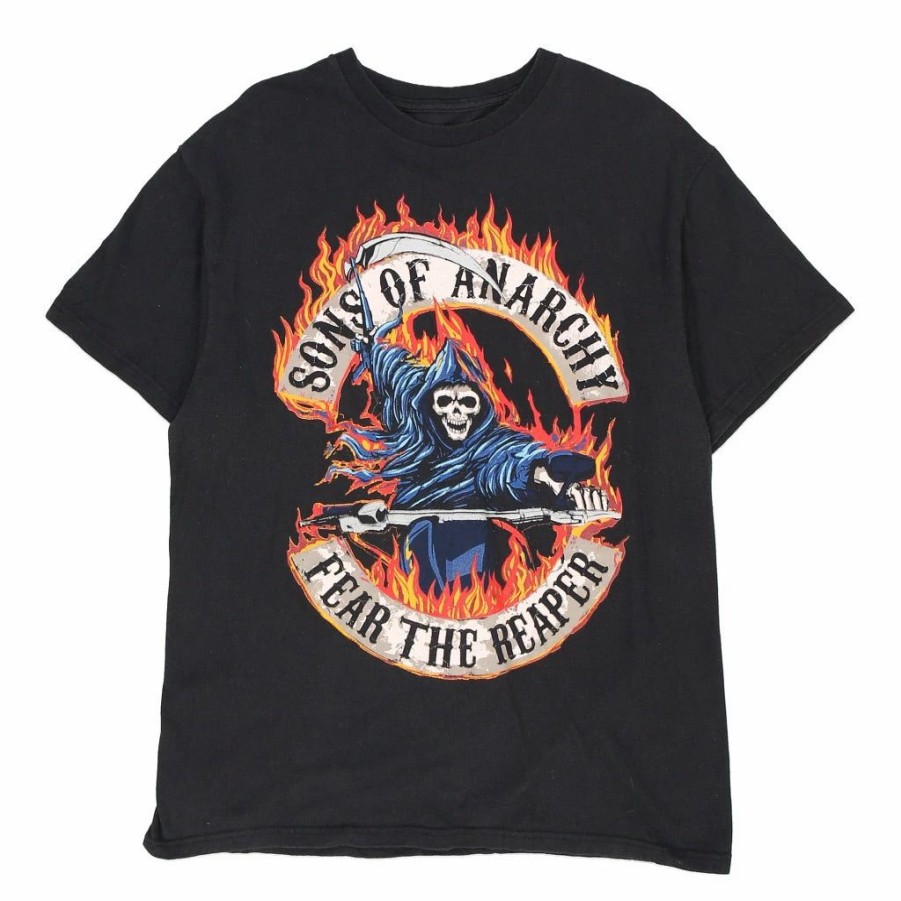 Vintage T-Shirts * | Vintage Sons Of Anarchy Unbranded T-Shirt Large Black Cotton