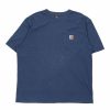 Vintage T-Shirts * | Vintage Carhartt T-Shirt Xl Blue Cotton