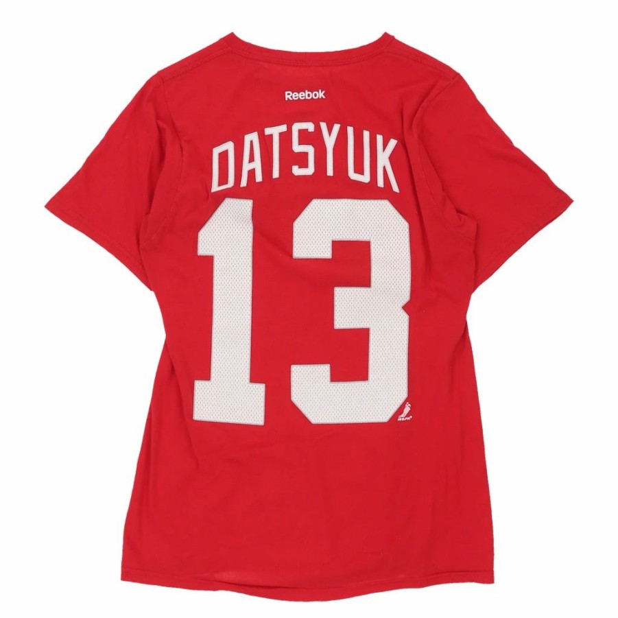 Vintage T-Shirts * | Vintage Detroit Red Wings Datsyuk 13 Reebok T-Shirt Small Red Cotton